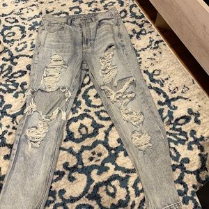 American Eagle Ripped Boyfriend Jeans